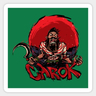 Screaming Guy Carok Sticker